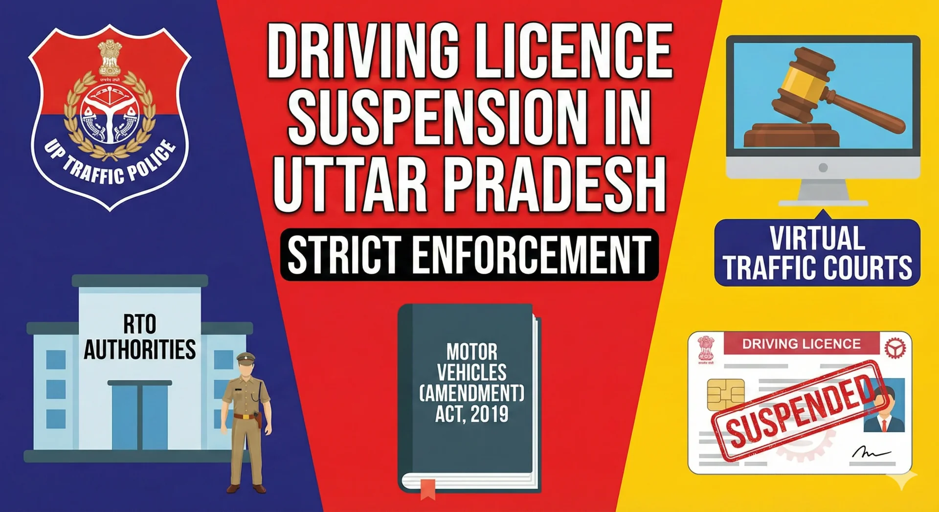 Driving Licence Suspension Rules in Uttar Pradesh (UP)